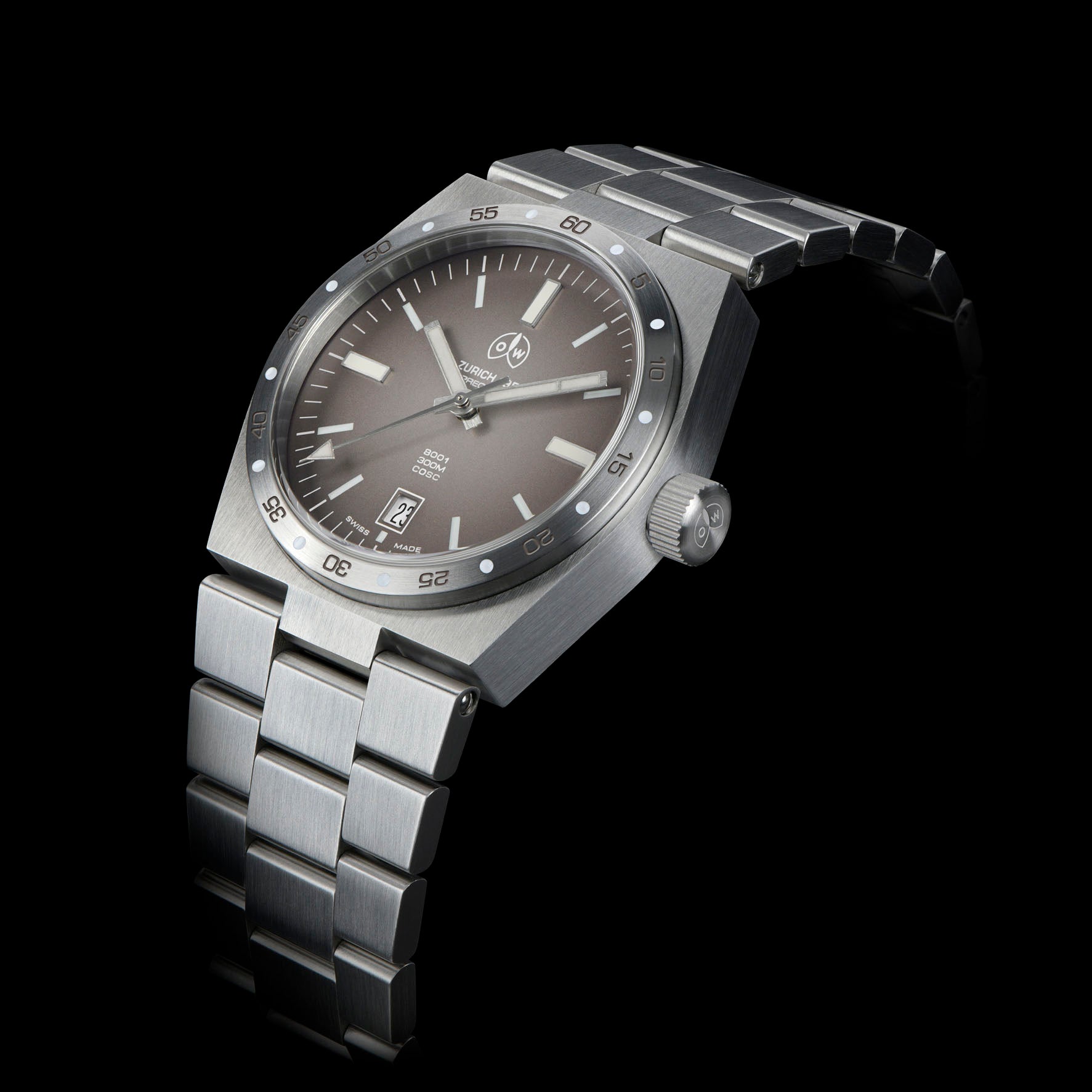 U-Boat Watch - Stainless Steel Watch With Black Dial